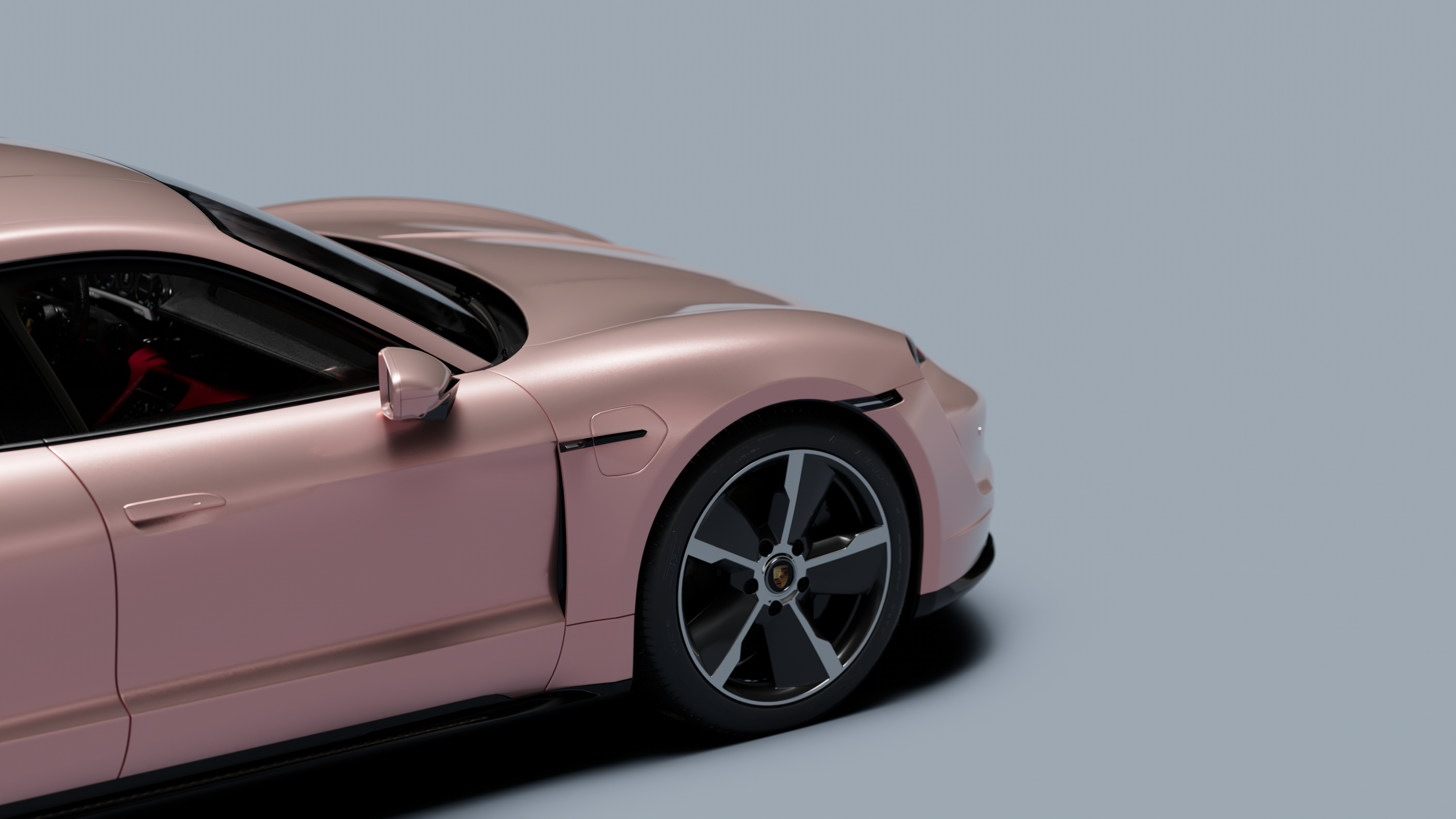 保时捷 Taycan 侧视图